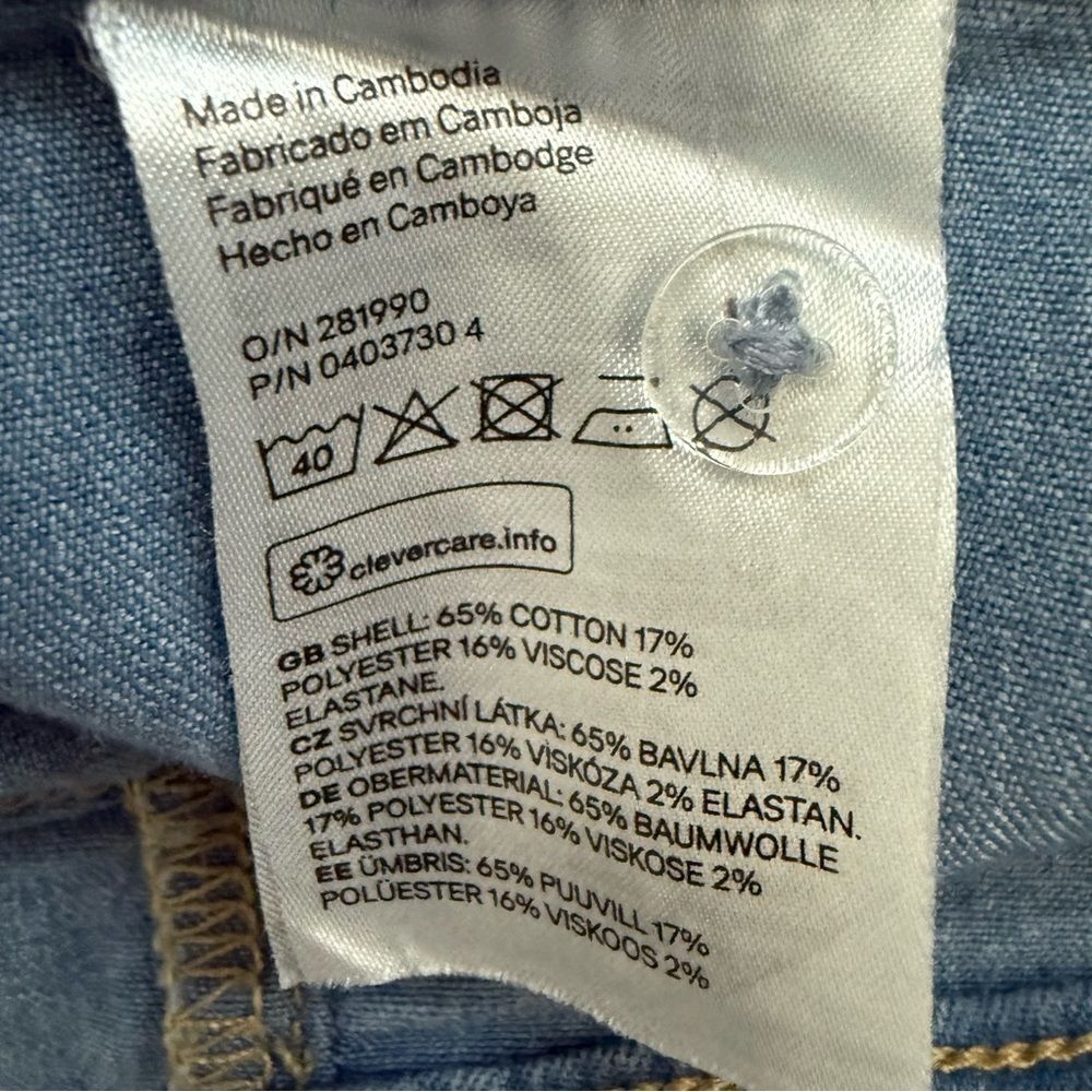 Divided H & M Super Skinny Regular Waist Ankle Blue Skinny Jeans Modern Fit - Picture 5 of 10